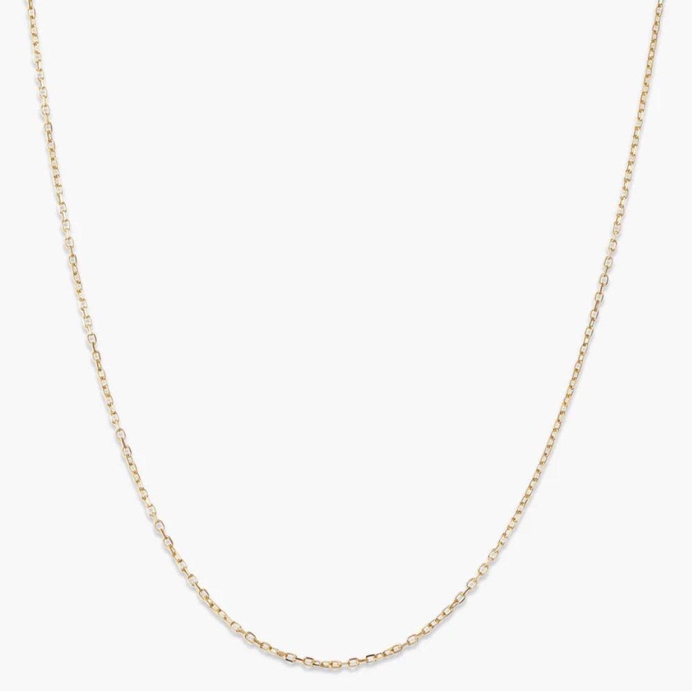 Mejuri 14K Solid Gold Chain Necklace 20-22 Inches